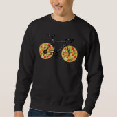 Sweatshirt A bicycle with pizza shaped wheels  Bicycle pizza (Devant)