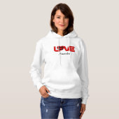 Sweatshirt à capuche et pullover à carreaux rouge (Devant entier)