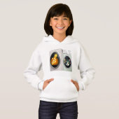 Sweatshirt à capuche pour fille avec design numéri (Devant entier)