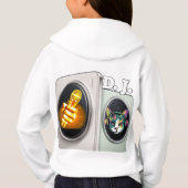 Sweatshirt à capuche pour fille avec design numéri (Dos)