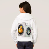 Sweatshirt à capuche pour fille avec design numéri (Dos entier)