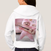 Sweatshirt à capuche pour fille avec design numéri (Dos)