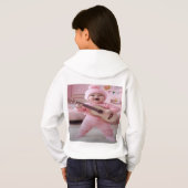 Sweatshirt à capuche pour fille avec design numéri (Dos entier)