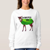 Sweatshirt à capuche Powered by Dil Doe - Humour A (Devant)