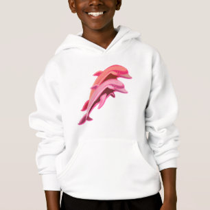 Sweatshirt à capuchon de conception rose de
