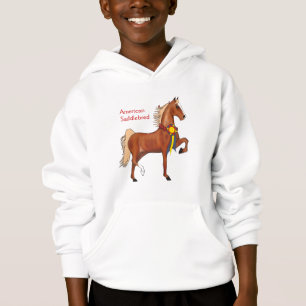 Sweatshirt à capuchon de filles de Saddlebred