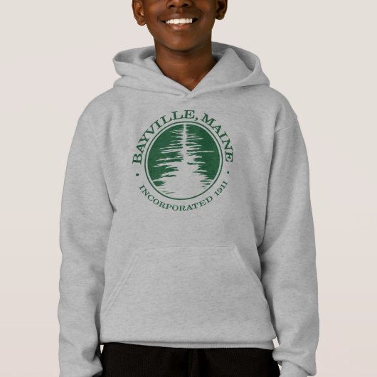 Sweatshirt à capuchon pour enfants - Vert (Devant)