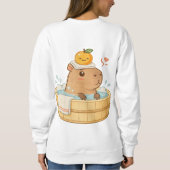 Sweatshirt A capybara is taking a bath in a Japanese bath. Th (Dos)