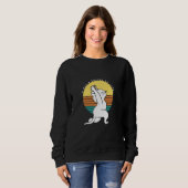 Sweatshirt A Cat's Secret To Life Retro Yoga Cat Present (Devant entier)