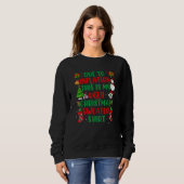 Sweatshirt A cause de l'inflation, voici mon affreux pull pou (Devant entier)