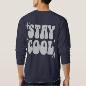 Sweatshirt à col blanc, classique et confort pour  (Dos)