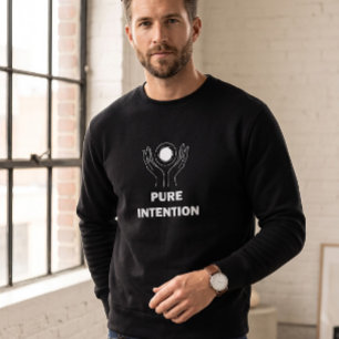 Sweatshirt à col rasour Pure Intention Minimaliste