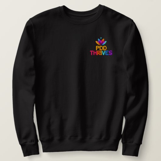 Sweatshirt à col rond avec logo classique (Design devant)