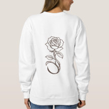 Sweatshirt à col rond minimaliste MAMA Rose person