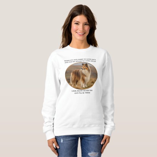 Sweatshirt À Côté De Vous Collie (Devant entier)