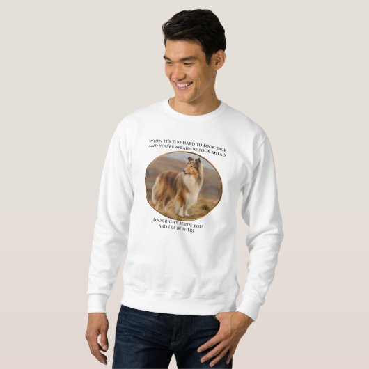 Sweatshirt À Côté De Vous Collie (Devant entier)