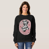 Sweatshirt A Cup Full of Panda Love Stacked With Cuteness Pan (Devant entier)