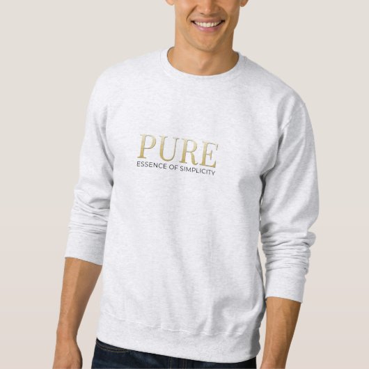 Sweatshirt à écriture minimale de luxe moderne est (Devant)