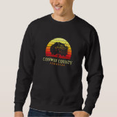 Sweatshirt À feuillage persistant Sunset Conway County Oak Tr (Devant)