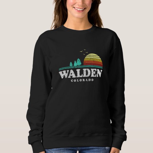 Sweatshirt À feuillage persistant Sunset Walden Forest Colora (Devant)