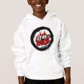 Sweatshirt à Graphiques Reste Sauvage (Devant)