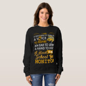 Sweatshirt A Heart To Care School Bus Monitor Driver Speed St (Devant entier)