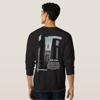 Sweatshirt à impression arrière personnalisée sur