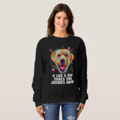 Sweatshirt A Lab a Day Takes the Jeebies Away Labrador Retrie (Devant entier)