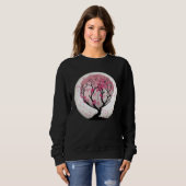 Sweatshirt A Modern and Trendy Take on Cherry Blossoms Globe (Devant entier)