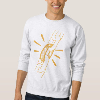 Sweatshirt à motif de chaîne en or - Min moderne