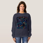 Sweatshirt à nappes d'huile (Devant entier)