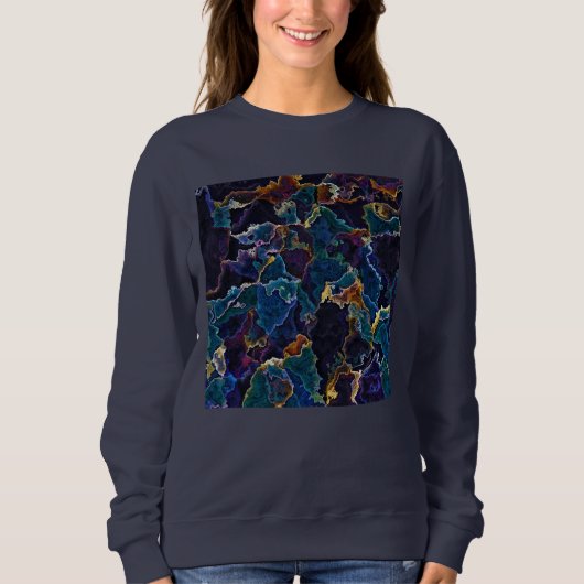 Sweatshirt à nappes d'huile (Devant)