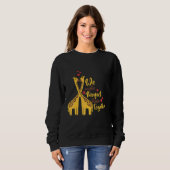 Sweatshirt A perfect pair and cute giraffe animal nature (Devant entier)