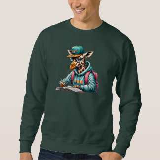 Sweatshirt A studious giraffe2