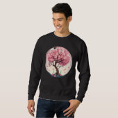 Sweatshirt A Symbolic and Meaningful Pink Cherry Blossom Tree (Devant entier)