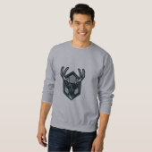 Sweatshirt à tête de cerf pour hommes (Devant entier)