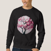 Sweatshirt A Work of with a Cherry Blossom Sphere Geometric (Devant)