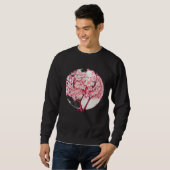 Sweatshirt A Zen Like Atmosphere with a Cherry Blossom Sphere (Devant entier)