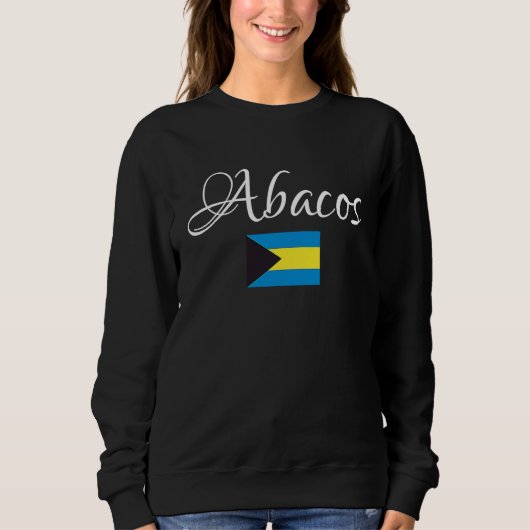Sweatshirt Abacos, National Flag of the Bahamas 1 (Devant)