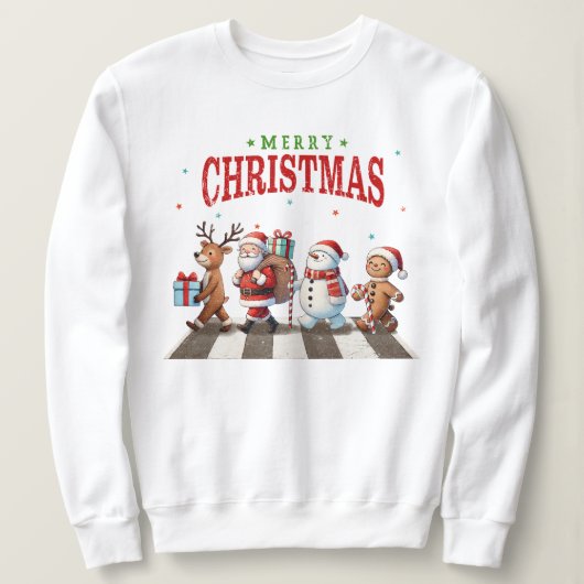 Sweatshirt Abbaye de Noël Road (Design devant)