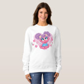 Sweatshirt Abby Cadabby Cœurs de la Saint-Valentin Graphique (Devant entier)