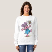 Sweatshirt Abby Cadabby Rue Sésame Art Rétro (Devant entier)