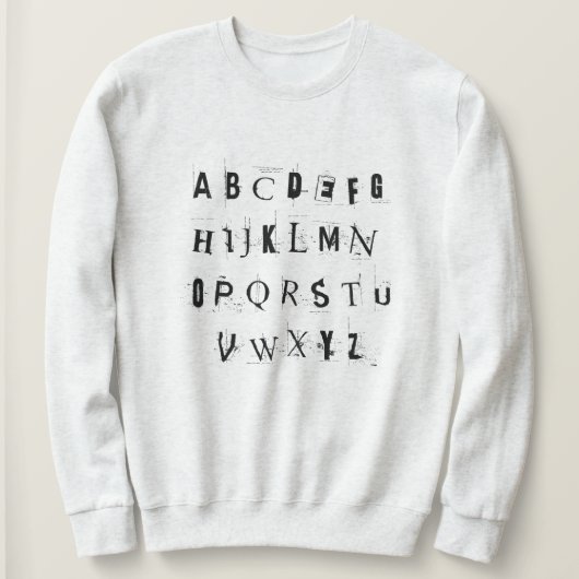 Sweatshirt ABC du rock punk (Design devant)
