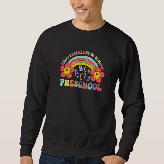 Sweatshirt Abc Joyeux Premier Jour D'école Professeur D'école (Devant)