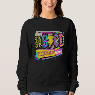 Sweatshirt ABCD Kindergarten Rocks Retour À L'École Pré K Sch