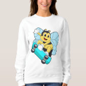 Sweatshirt Abee comme patineur avec skateboard (Devant)