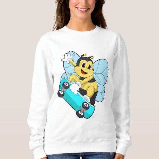 Sweatshirt Abee comme patineur avec skateboard (Devant)