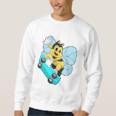 Sweatshirt Abee comme patineur avec skateboard (Devant)