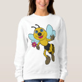 Sweatshirt Abeille à fleurs (Devant)