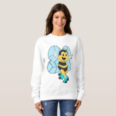 Sweatshirt Abeille à roulettes (Devant entier)